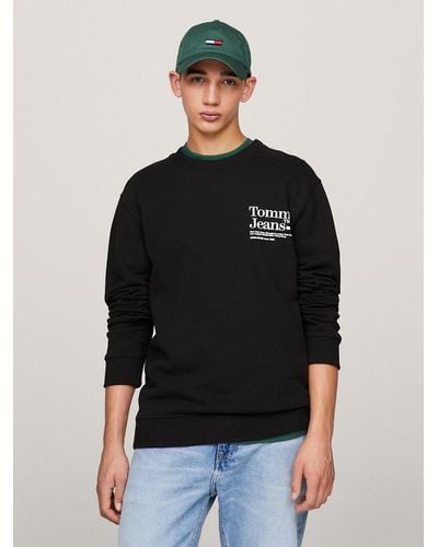 Tommy Hilfiger Modern Logo Fleece Sweatshirt - Black