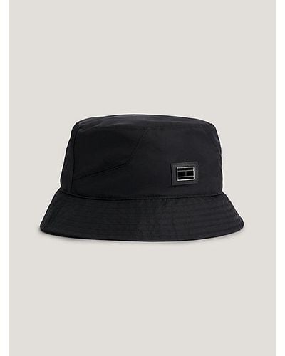 Tommy Hilfiger Sombrero reciclado de pescador TH Tech - Negro