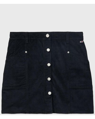 Tommy Hilfiger Adaptive Corduroy Mini Skirt - Blue