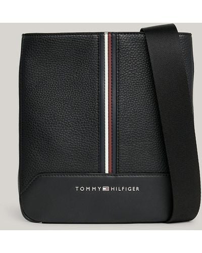 Tommy Hilfiger Small Tape Crossover Bag - Black