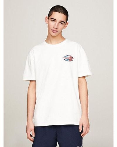 Tommy Hilfiger Camiseta Archive con logos de palmera - Blanco