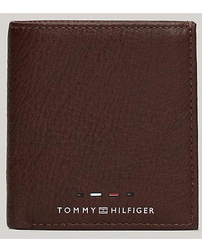 Tommy Hilfiger Cartera plegable Premium de piel - Marrón