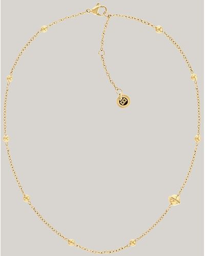 Tommy Hilfiger Metallic Orb Gold-plated Stainless Steel Necklace - Natural