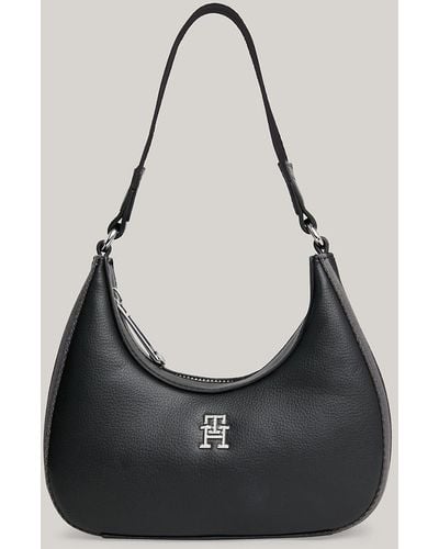Tommy Hilfiger Essential Hobo Shoulder Bag - Black