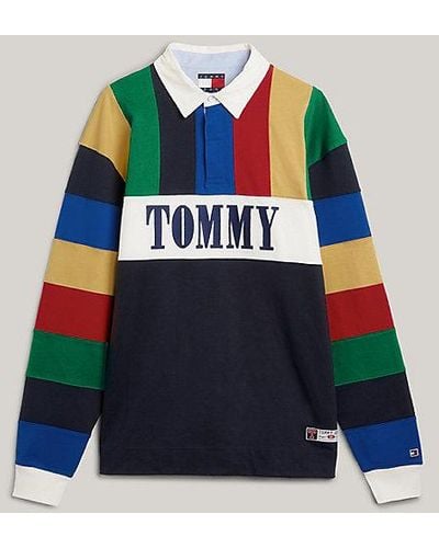 Tommy Hilfiger Tommy Jeans International Games Rugbyshirt - Blauw
