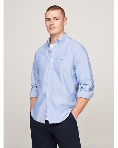 Tommy Hilfiger Heritage Regular Fit Oxford Shirt - Blue