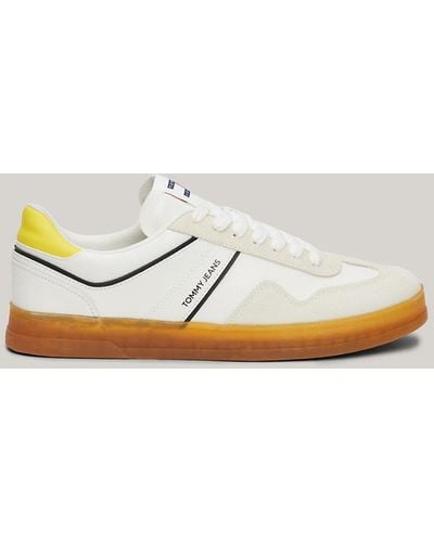 Tommy Hilfiger Retro Suede Cupsole Trainers - Metallic