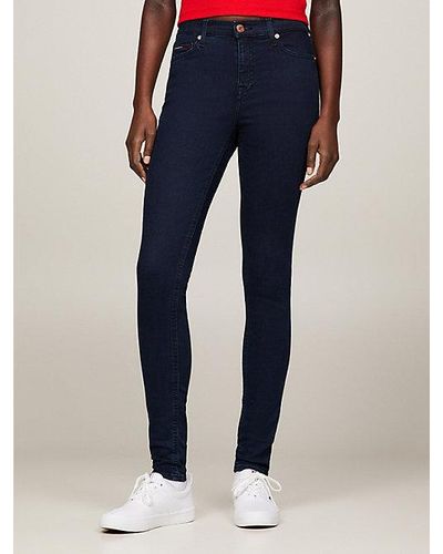 Tommy Hilfiger Nora Mid Rise Skinny Jeans - Blauw