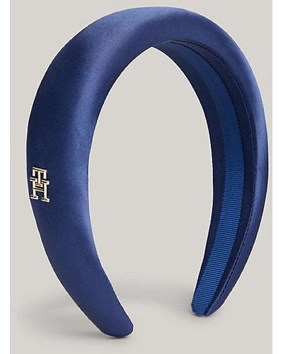 Tommy Hilfiger Essential Chic Haarband Met Th-monogram - Blauw