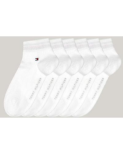Tommy Hilfiger Pack de 6 pares de calcetines tobilleros - Blanco