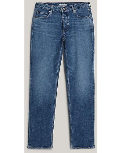 Tommy Hilfiger Adaptive Classics Medium Rise Straight Jeans - Blauw