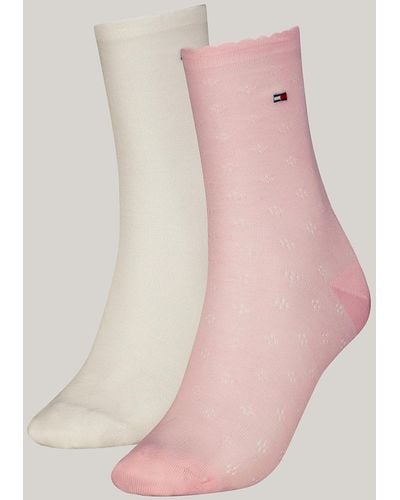 Tommy Hilfiger 2-pack Lightweight Knit Socks - Pink