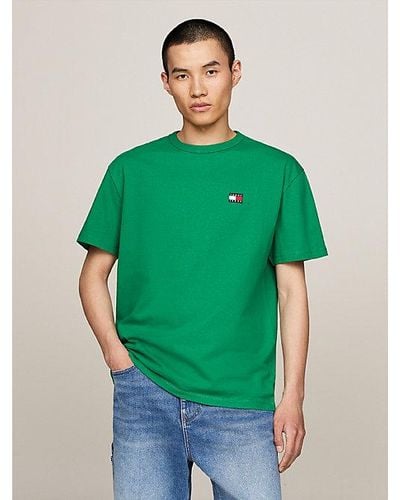 Tommy Hilfiger T-Shirt mit Badge - Grün