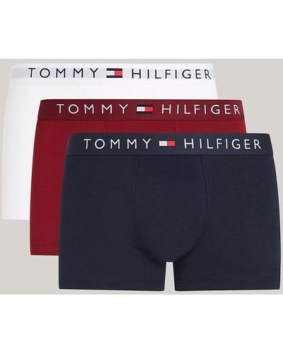 Tommy Hilfiger 3-pack Th Original Logo Trunks - Blue