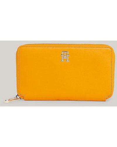 Tommy Hilfiger Iconic große Reißverschluss-Brieftasche - Gelb