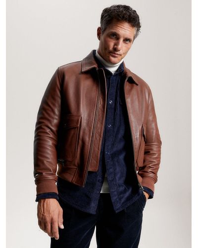 Tommy Hilfiger Leather jackets for Men | Online Sale up to 20% off | Lyst UK