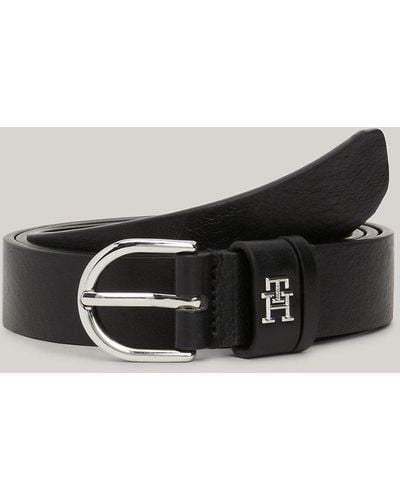 Tommy Hilfiger Essential Effortless Leather Belt - Black