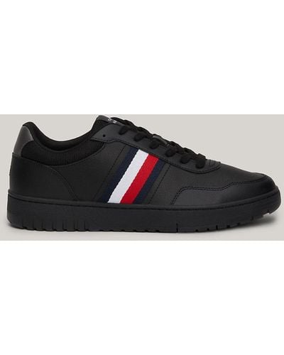 Tommy Hilfiger Cleat Signature Tape Basketball Trainers - Black