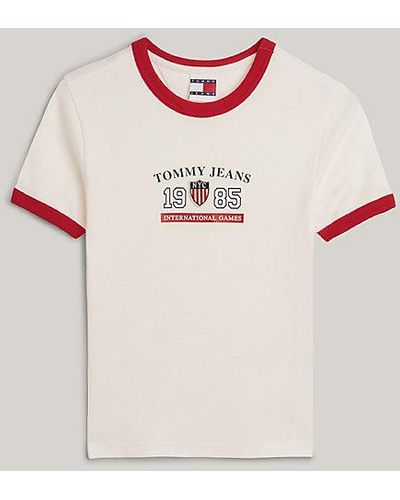 Tommy Hilfiger Tommy Jeans International Games T-shirt - Roze