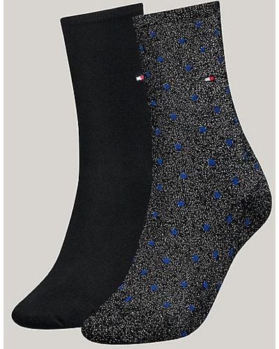 Tommy Hilfiger Pack de 2 pares de calcetines con lunares - Negro