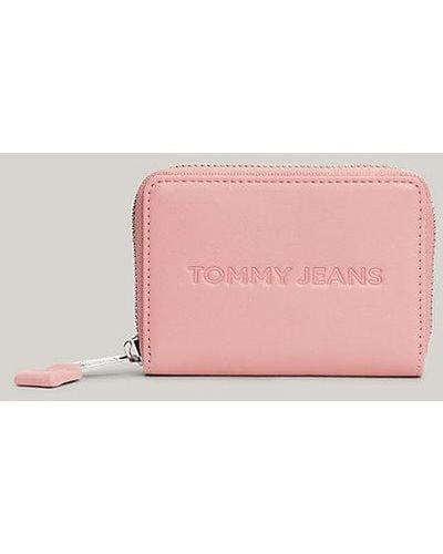 Tommy Hilfiger Essential kleine Reißverschluss-Brieftasche - Pink