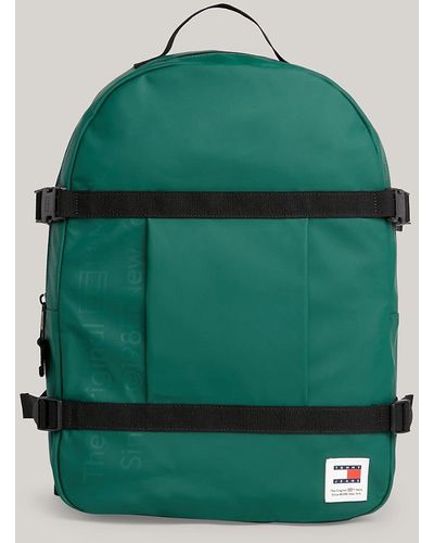 Tommy Hilfiger Essential Tonal Logo Strap Backpack - Green
