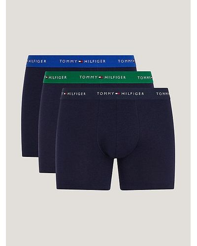 Tommy Hilfiger 3er-Pack Signature Essential Boxer-Slips - Blau