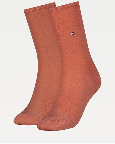 Tommy Hilfiger Lot de 2 paires de chaussettes en - Orange