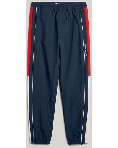 Tommy Hilfiger Tommy Jeans International Games Colour-blocked Cuffed Joggers - Blue