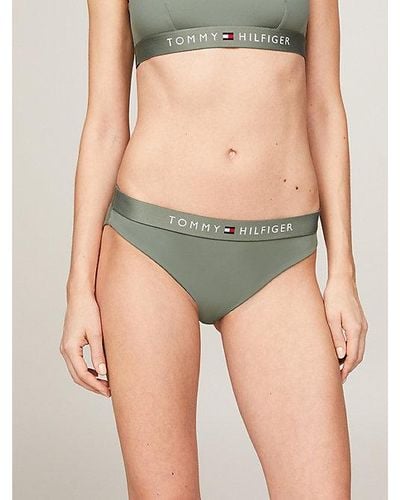 Tommy Hilfiger Original Hipster-Bikinihose mit Logo - Grau