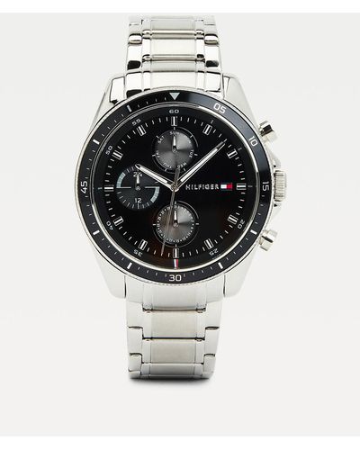 Tommy Hilfiger Montre à maillons en acier inoxydable - Métallisé