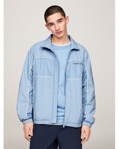 Tommy Hilfiger Essential Piping High Neck Jacket - Blue