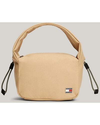 Tommy Hilfiger Adjustable Shoulder Strap Crossover Bag - Natural