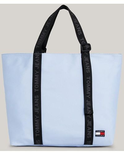 Tommy Hilfiger Fourre-tout moyen Essential à motif logo - Bleu