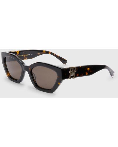 Tommy Hilfiger Monogram Cat-eye Sunglasses - Brown