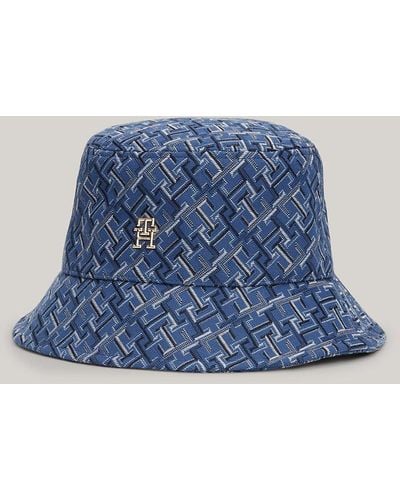 Tommy Hilfiger Th Monogram Jacquard Bucket Hat - Blue