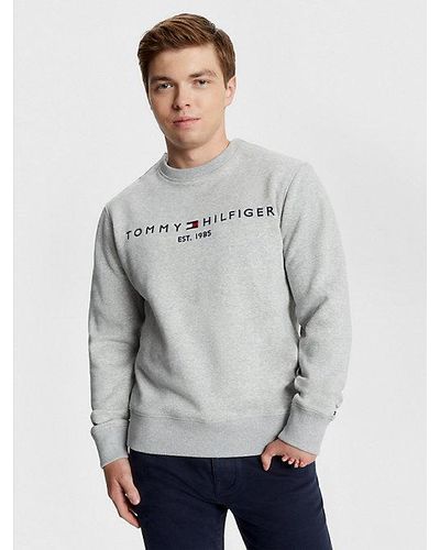 Tommy Hilfiger Adaptive Sweatshirt Met Logo - Grijs