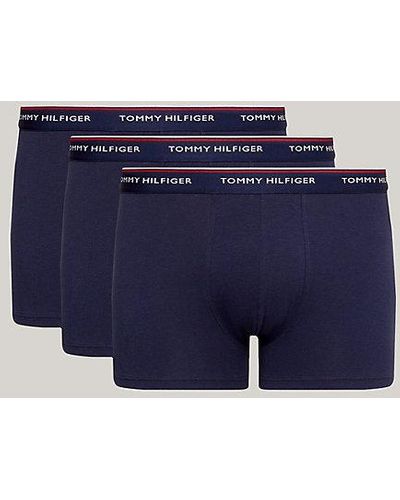 Tommy Hilfiger Pack de 3 calzoncillos Trunk Essential Premium - Azul