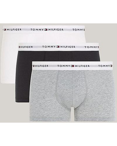 Tommy Hilfiger Pack de 3 calzoncillos Essential con inscripción - Blanco
