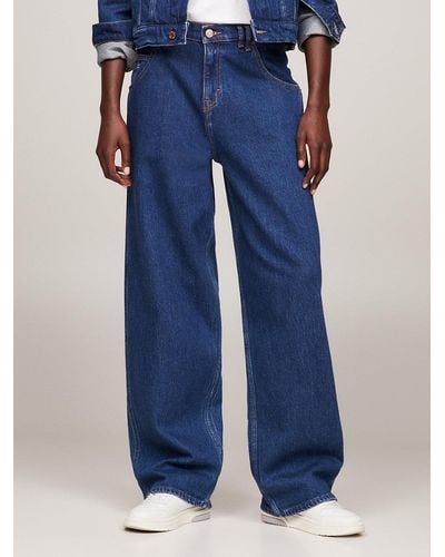 Tommy Hilfiger Jean baggy Daisy taille basse - Bleu