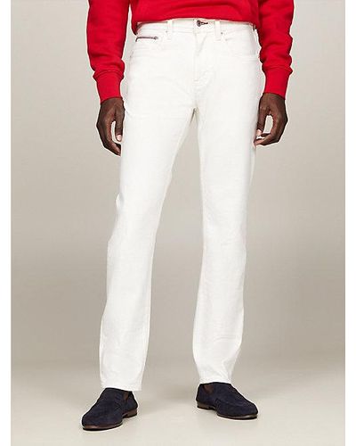 Tommy Hilfiger Denton Witte Straight Jeans