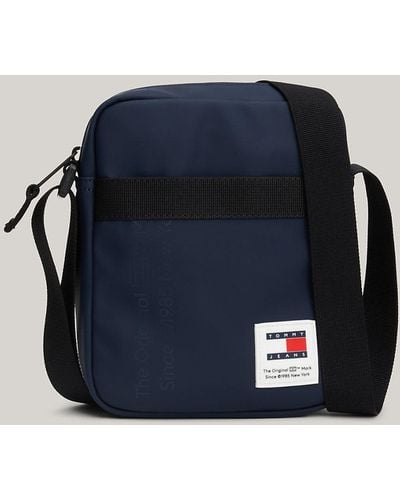 Tommy Hilfiger Essential Tonal Logo Reporter Bag - Blue
