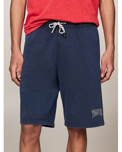 Tommy Hilfiger Archive Basketball Sweat Shorts - Blue