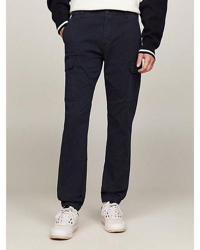 Tommy Hilfiger Harlem Relaxed Fit Cargobroek - Blauw