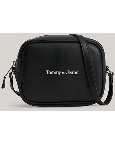 Tommy Hilfiger Crossbody-Kameratasche mit Logo - Schwarz