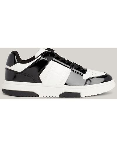 Tommy Hilfiger The Brooklyn Patent Panel Trainers - Metallic