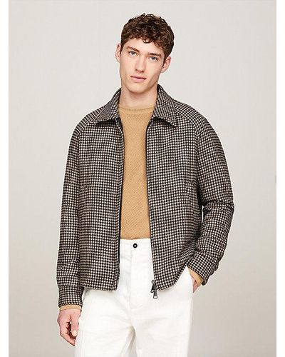 Tommy Hilfiger Chaqueta Harrington acolchada con cremallera - Gris