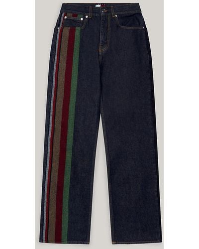 Tommy Hilfiger Tommy X Pendleton New York Stripe Straight Jeans - Blue