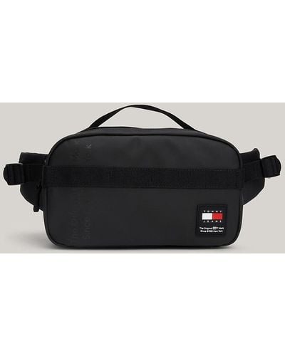 Tommy Hilfiger Essential Tonal Logo Small Bum Bag - Black