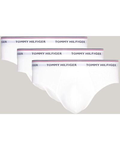 Tommy Hilfiger Lot de 3 slips en coton - Blanc